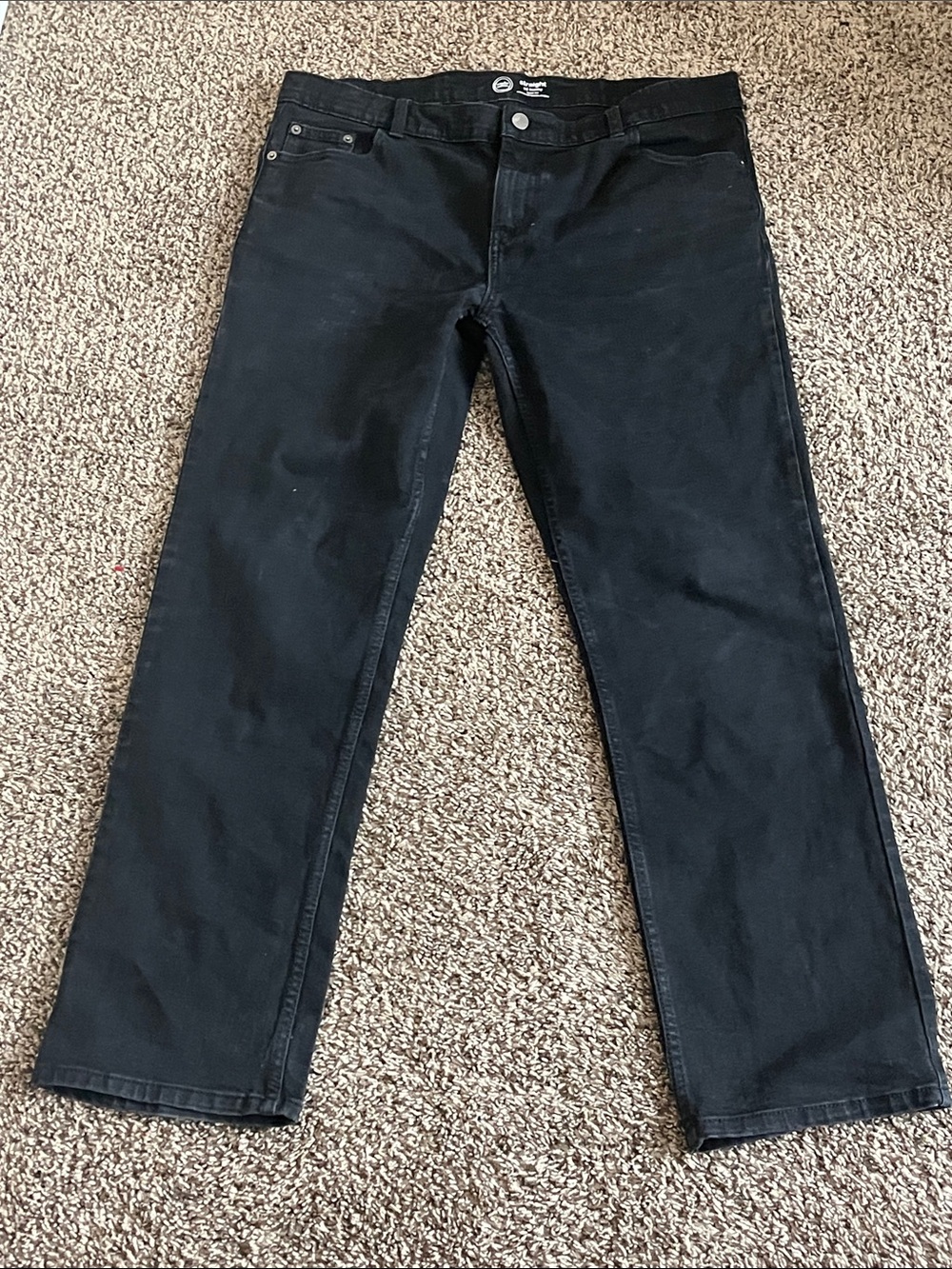 George Black Men's Straight Jeans